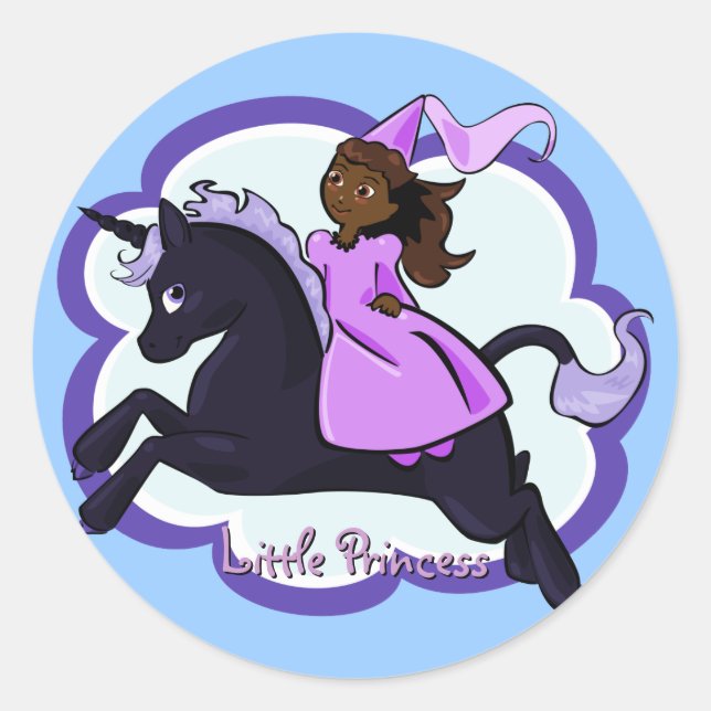 Sticker Princess et Unicorn (Devant)