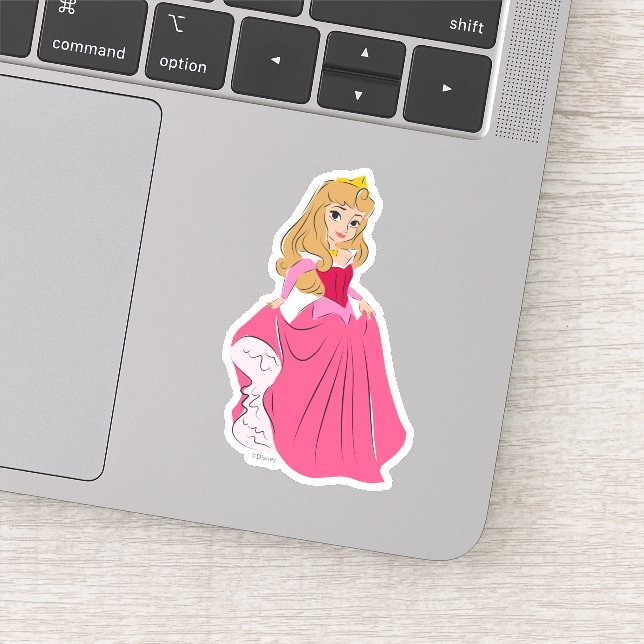 Sticker Princesse Aurora Plutôt en rose (Détail)