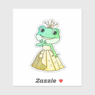 Sticker Princesse de la grenouille
