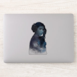 Sticker Princesse Leia   Silhouette dans l'espace
