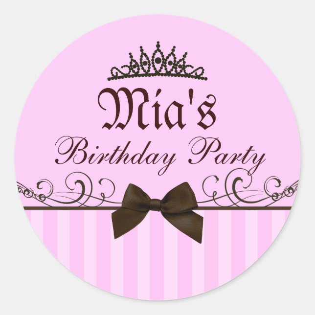 Sticker princesse rose (Devant)