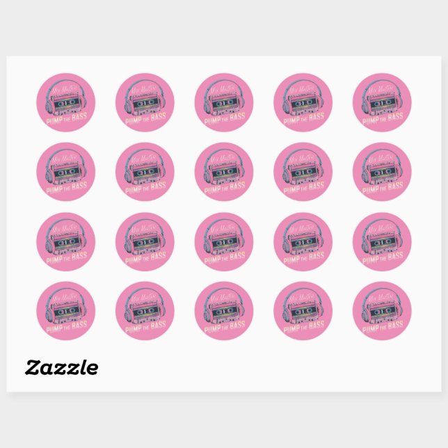 Sticker principal Mix rose vibre (Feuille)