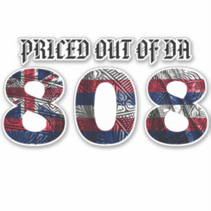 Sticker PRIS SUR LE DRAPEAU DE DA 808 Tibal HI
