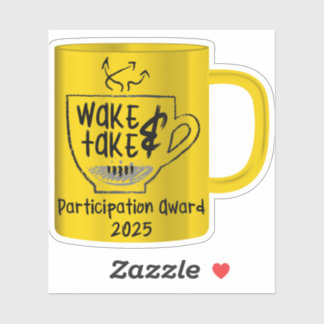 Sticker Prix de participation à l'invitation Wake & Take 2