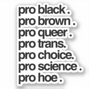 Sticker pro noir pro marron pro queer