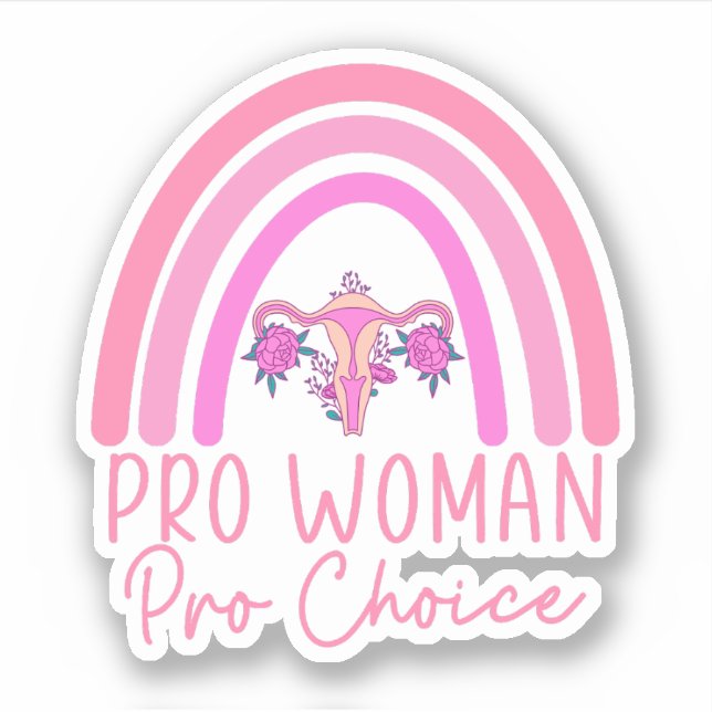 Sticker Pro Women Pro Choice, Feminist, Mon corps Mon choi (Devant)