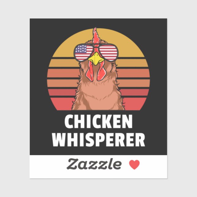 Sticker Producteur de poulet Whisperer (Feuille)