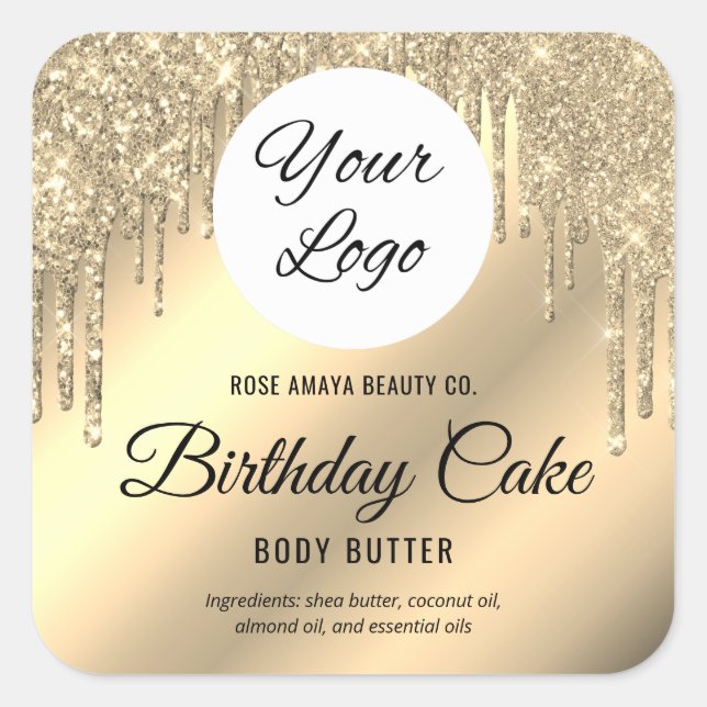 Sticker produit pour Parties scintillant en or gla (Devant)