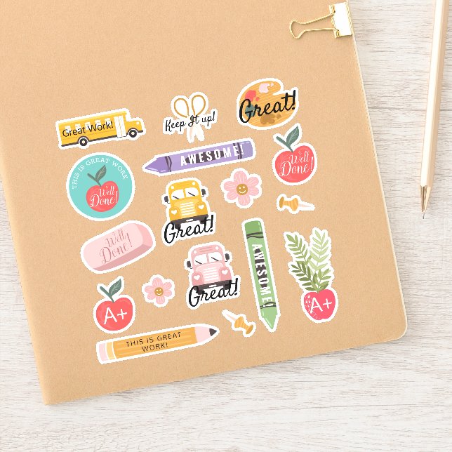 Sticker Professeur D'École Amusante Paroles Thématiques D' (Carnet)