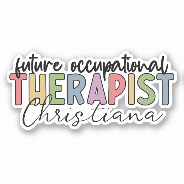 Sticker Professionnaliste de l'avenir personnalisé (Devant)