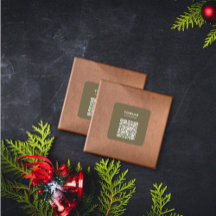 Sticker professionnel moderne de Noël QR Code