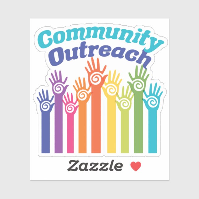 Sticker Programme de services de sensibilisation communaut (Feuille)