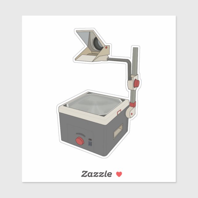 Sticker Projecteur HAP 80s 90s Overhead (Feuille)