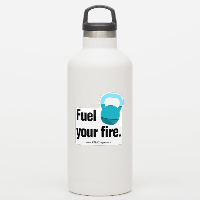 Sticker Promo Coach Kettlebell - www - Fuel Your Fire (Gourde)