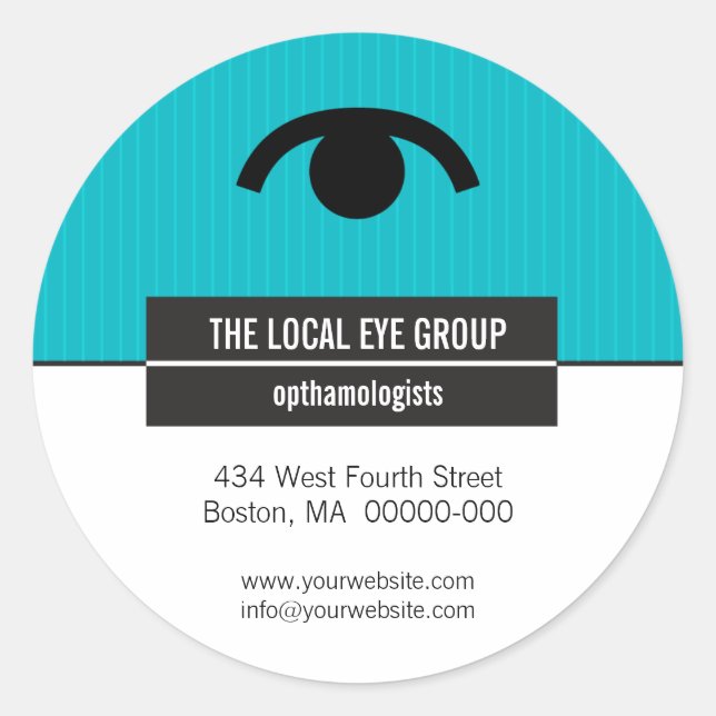 Sticker promotionnel optique iconographique (Devant)