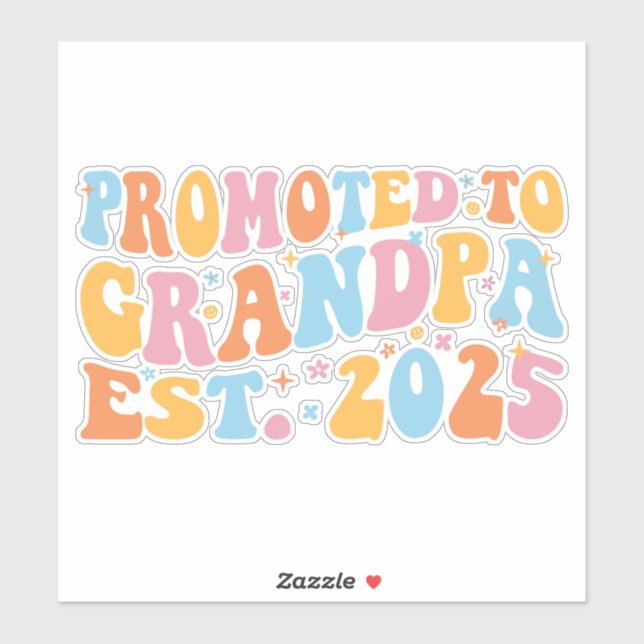 Sticker Promu À Grand-Père Est. III 2025 (Feuille)