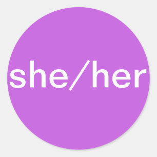 Sticker Pronoun pour les insignes de nom