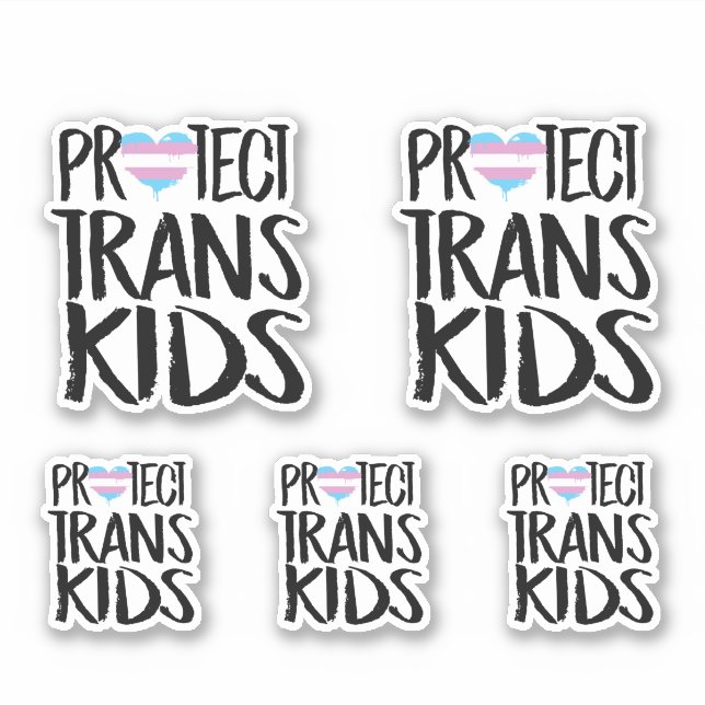 STICKER PROTÉGER LES ENFANTS TRANS (Devant)