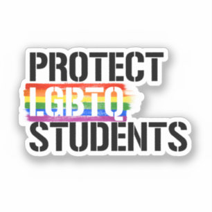 Sticker Protéger les étudiants LGBTQ
