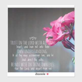 Sticker Proverbes 3:5-6