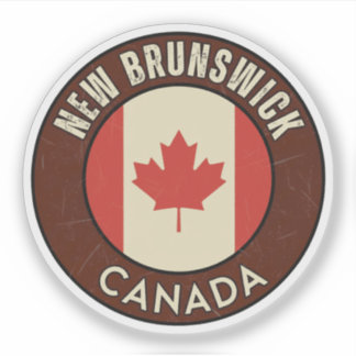 Sticker Province of New Brunswick Canada