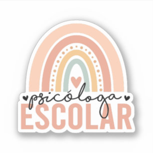 Sticker Psicóloga Escolar   Psychologue scolaire
