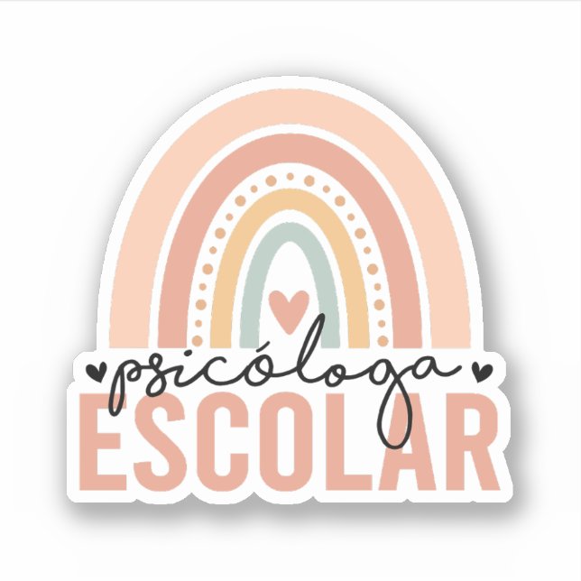 Sticker Psicóloga Escolar | Psychologue scolaire (Devant)