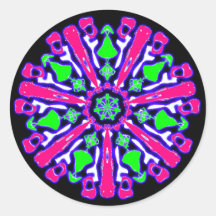 Sticker psychédélique coloré n°4