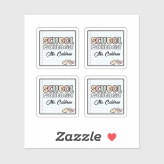 Sticker Psychologue de l'école de papier Carnet mignon