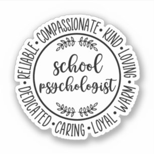 Sticker Psychologue scolaire   Étudiant en psychologie sco
