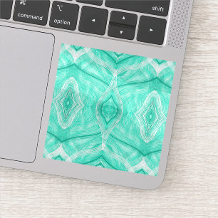 Sticker Psychomachia Vert Abstrait Art Aquarelle