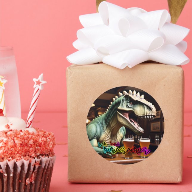 Sticker Pubasaurus par BAD Dino (Fête)