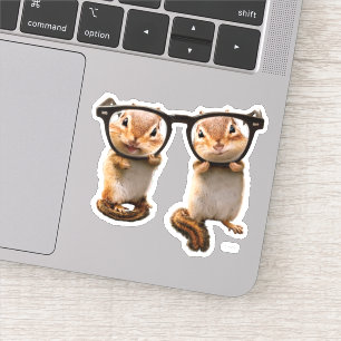 Sticker Puces dans les lunettes de lecture
