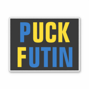 Sticker Puck Futin Ukraine soutien ukrainien