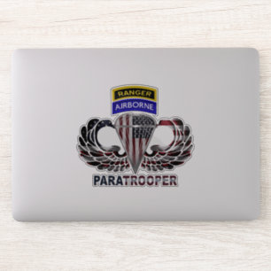 Sticker Puissant parachutiste de Rangers aéroportés