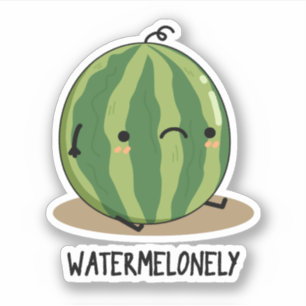 Sticker Pun de fruits de pastèque amusant