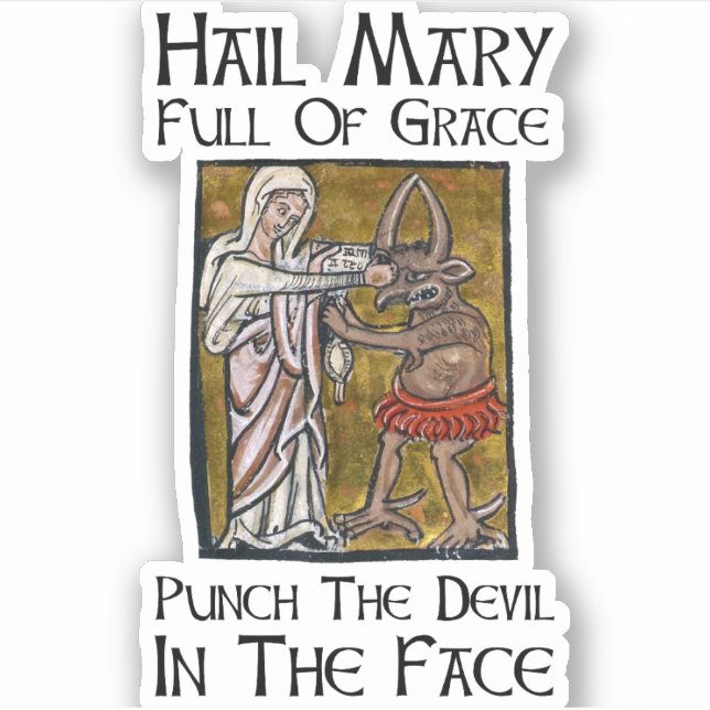 Sticker Punch the Devil in the Face ! (Devant)