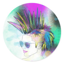 Sticker Punk Mohawk