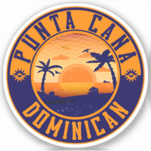 Sticker Punta Cana République Dominicaine - Souvenir Rétro
