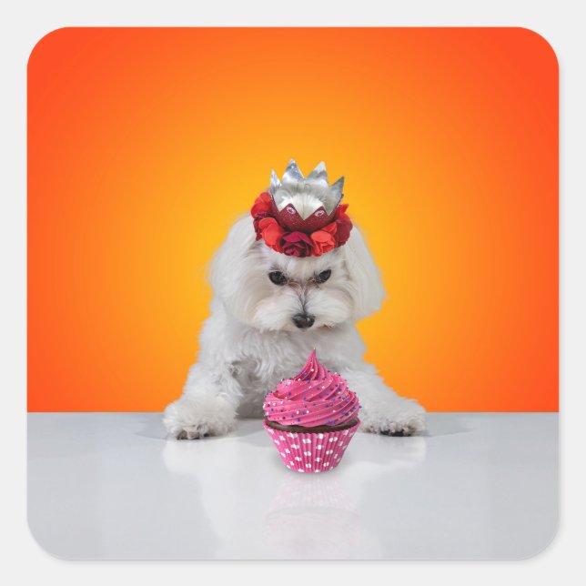 Sticker Pup and Cupcake (Devant)