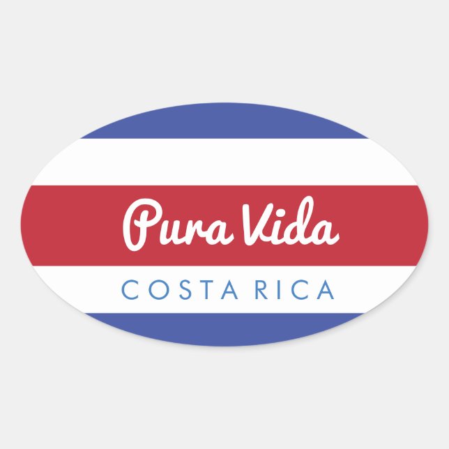 Sticker Pura Vida Costa Rica (Devant)