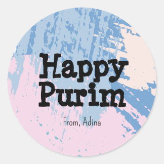 Sticker Purim Stroke Colorful Mudu