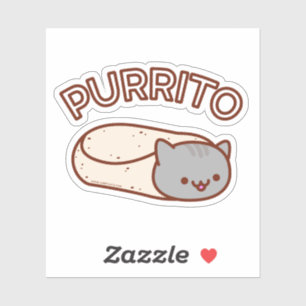 Sticker PURRITO Cat Burrito