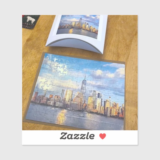 Sticker puzzle new york NY (Feuille)