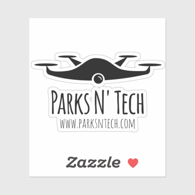 Sticker Quadcopter technologique de Parcs N' (Feuille)