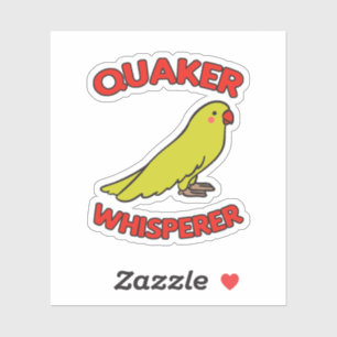 Sticker Quaker Whisperer Parrot