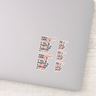 Sticker Quand le fascisme arrive en Amérique