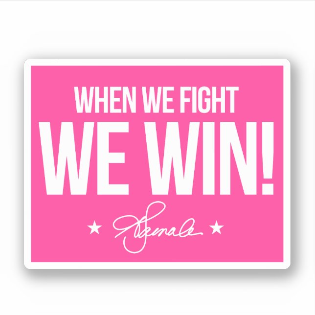 Sticker Quand nous nous battons, nous gagnons - Kamala (Devant)