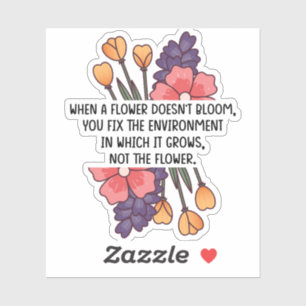Sticker Quand une fleur ne fleurit pas Neurodiversity Spec