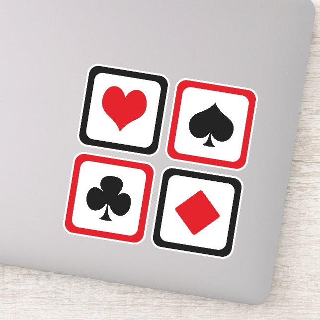 Sticker Quatre combinaisons de cartes (Détail)